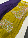 🌹Light Weight Soft Premium Georgette Chiffon Sarees With Contrast Work Blouse Looks Beautiful When Draped🌹
-JU18