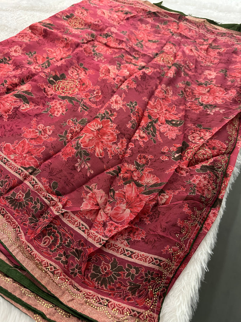 Brosso Fancy Saree New-JU10