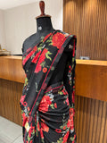 Premium daily wear printed chiffon sarees 🌹 JU26