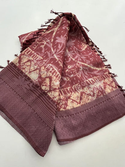 Printed Tussar Fancy