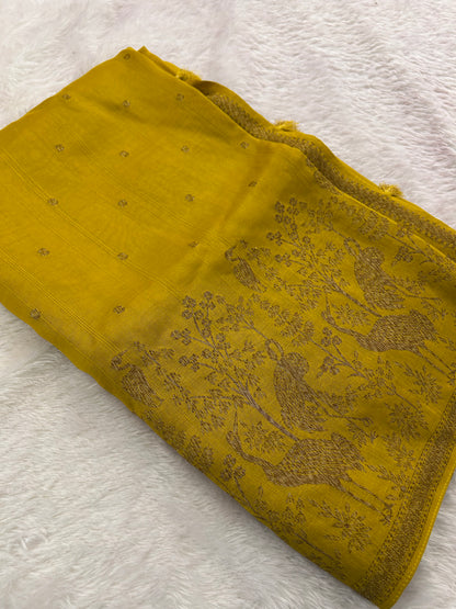 Premium Jute Tussar Fancy Saree-M14