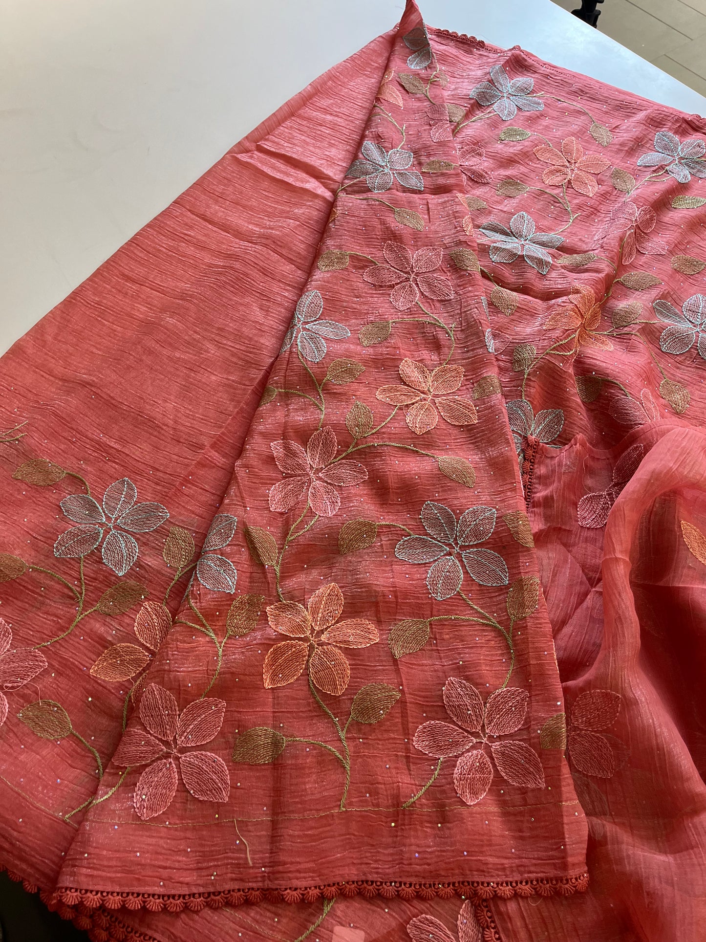 Soft organza Fancy saree