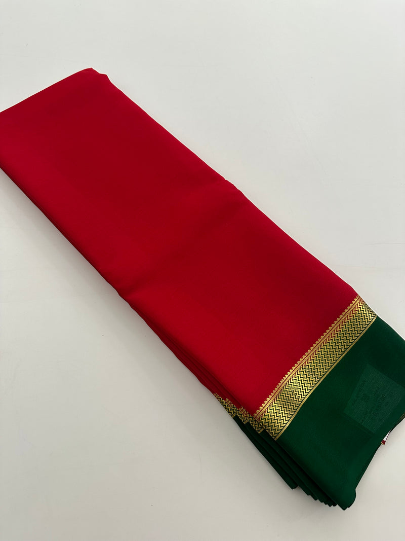 80GSM PURE CRAPE MYSORE SILK SAREE- JU28