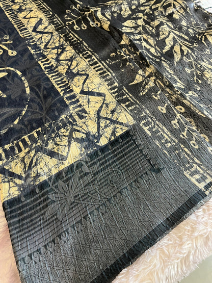 Printed Tussar Fancy