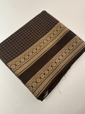 Banarasi crêpe sarees with contrast blouse piece🌹 comes in rich border and small Checks -AU6