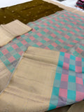 Pure Handloom Kanjeevaram Tissue Brocade Pallu and Blouse Designer Piece