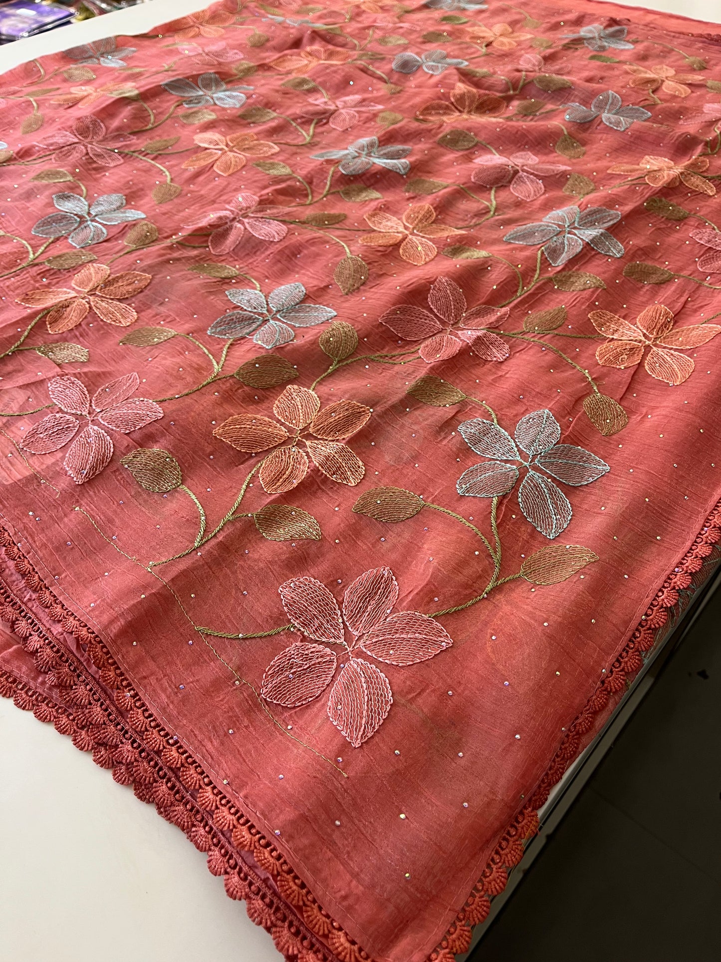 Soft organza Fancy saree