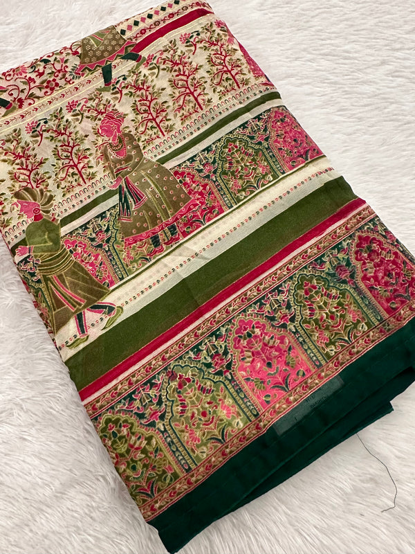 Brosso Chiffon Saree-J20