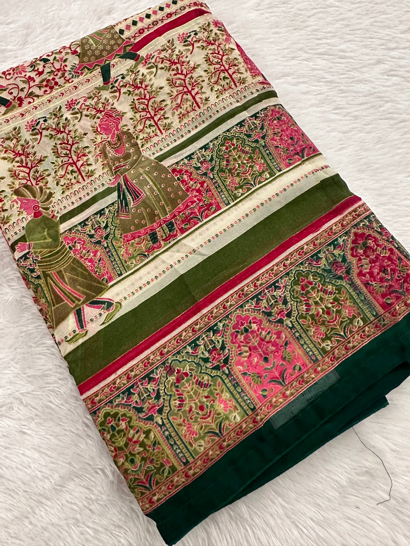 Brosso Chiffon Saree-J20