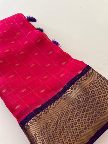 Moonga silk saree