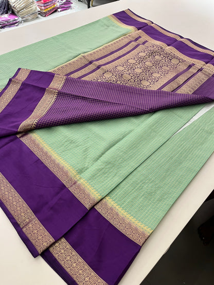 Crepe Small Checks Bentex Border