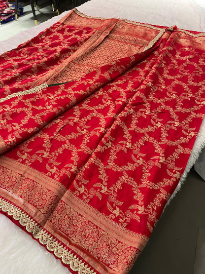 Banarasi Brocade Fancy scallop Border