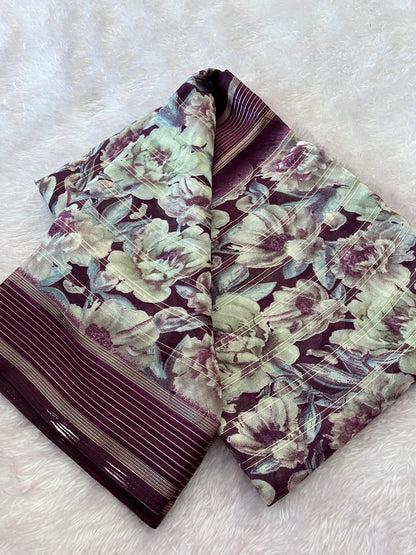 Printed chiffon