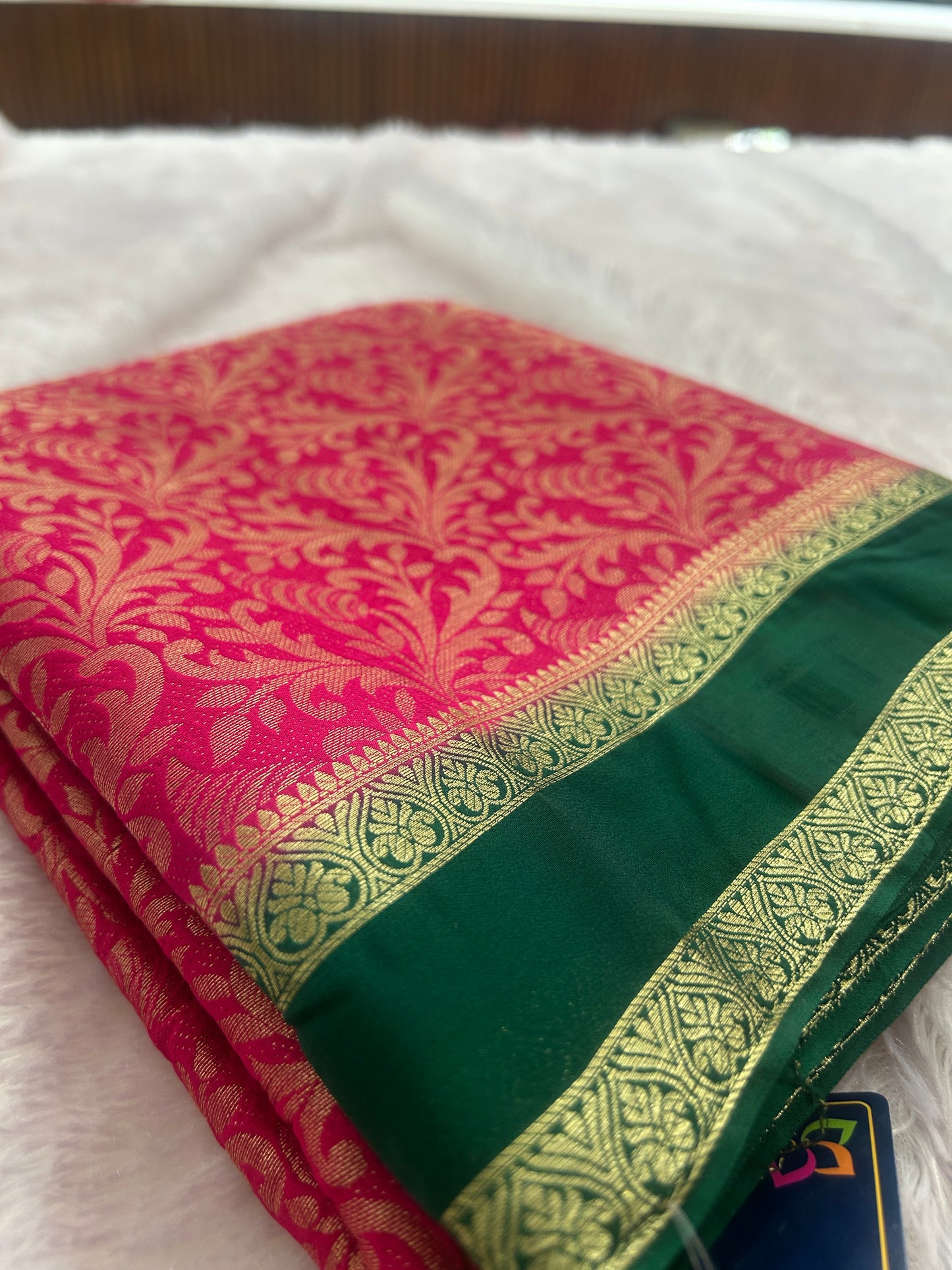 Brocade Style Semi Mysore Silk