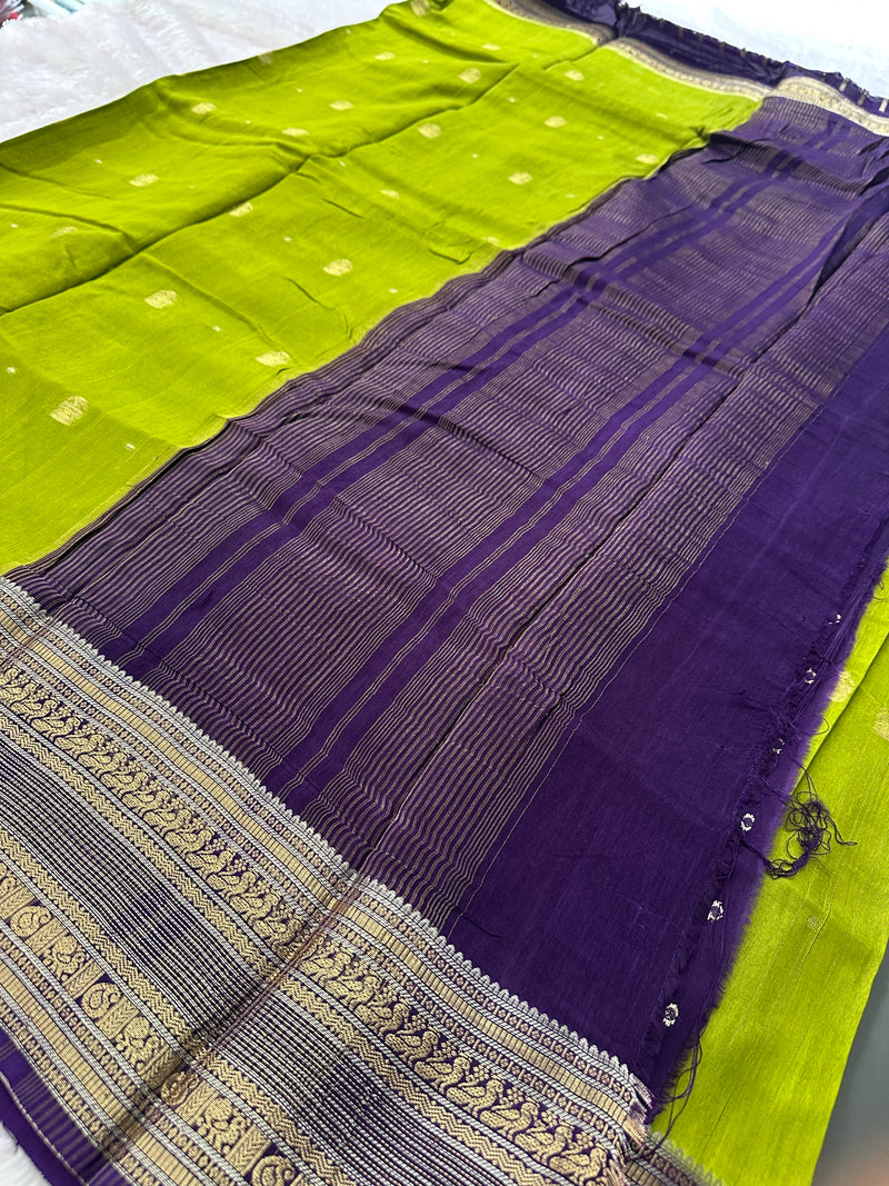 Fancy Tussar Silk Saree-JU13