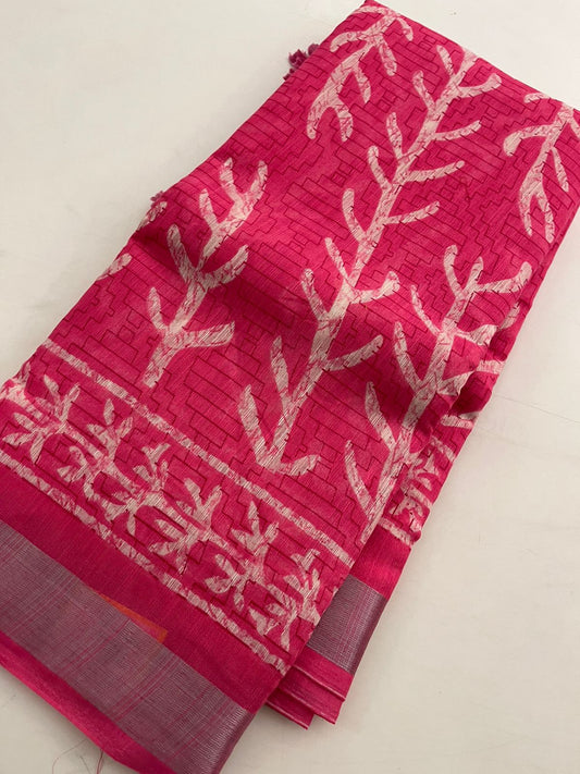 Batik Linen Saree
