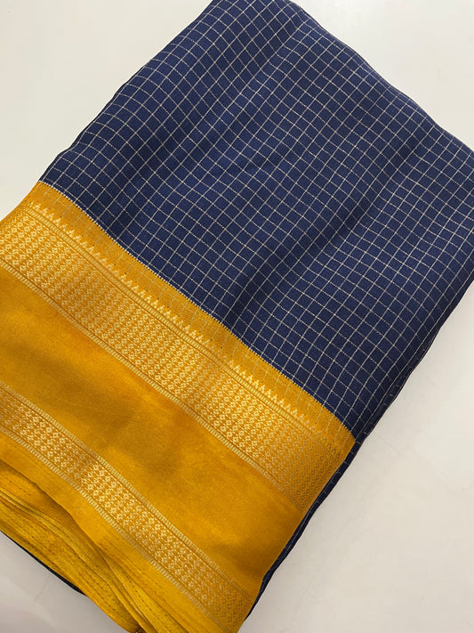 Crepe Chiffon Check