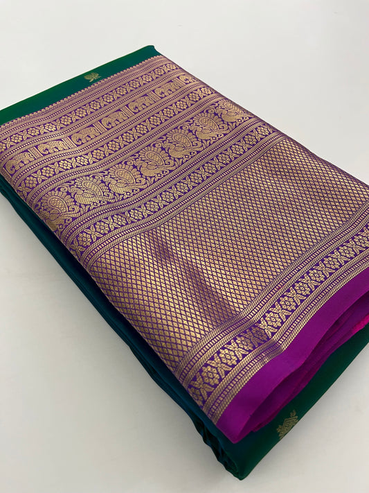 Pure Kanchipuram silk saree with silk mark certified