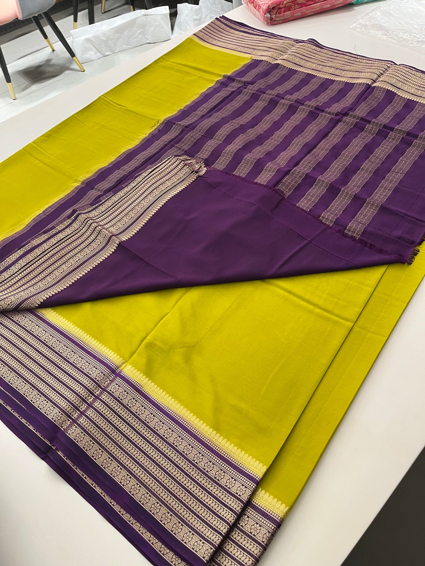 89 PREMIUM SEMI CRAPE MYSORE SILK SAREES