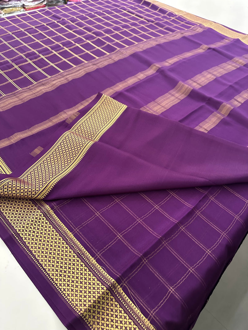 Pure Crape Mysore Silk Saree  100GSM❤️❤️-J22
