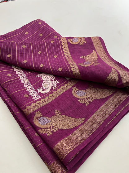 Tussar Fancy saree