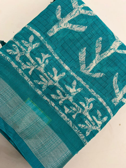Batik Linen Saree