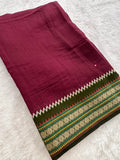 Premium Designer Chanderi Mul Fabric With Designer Border and Weaving Pallu with Tassels❤️❤️-JU3