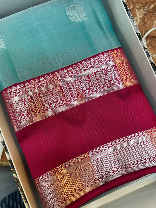 PURE KANJEEVARAM SILK BENTEX BORDER-SILK0810