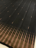 Pure Silk Designer Black Copper and Rose Gold Zari