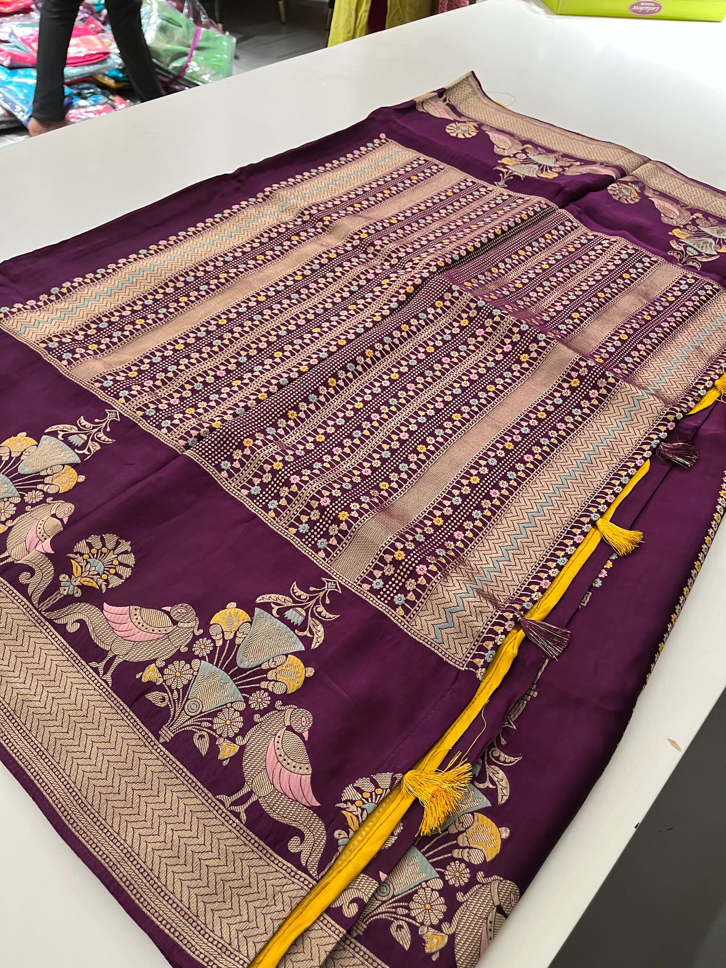 Crepe Satin Silk Designer