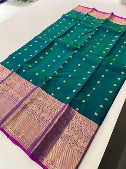 Pure Kanchipuram silk saree with silk mark certified