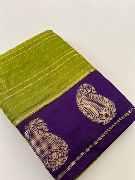 Semi Mysore silk new design
