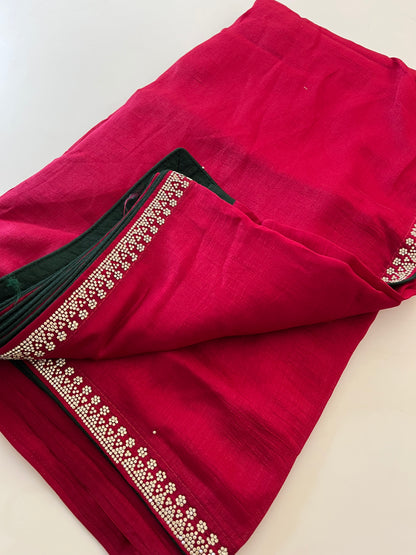 Stone work fancy saree