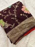 Banarasi Fancy Crape Saree -M19