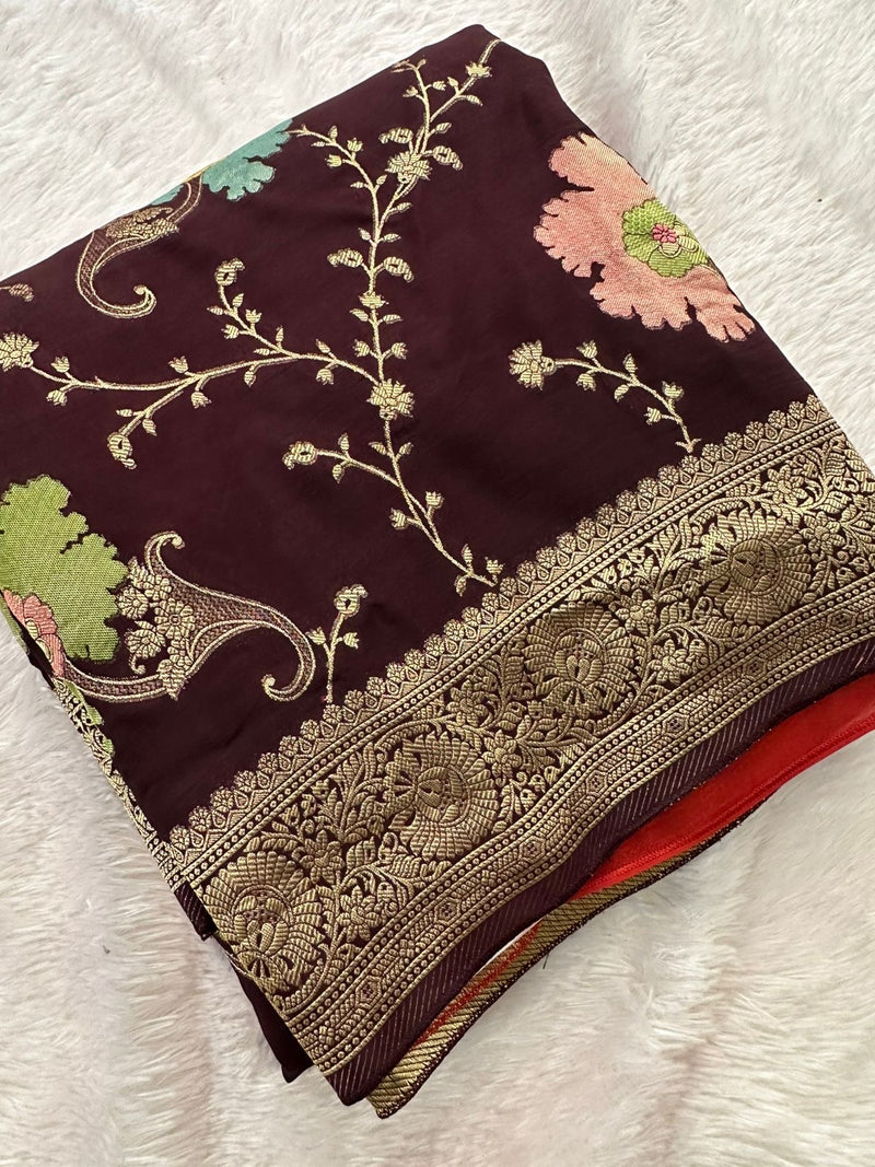 Banarasi Fancy Crape Saree -M19