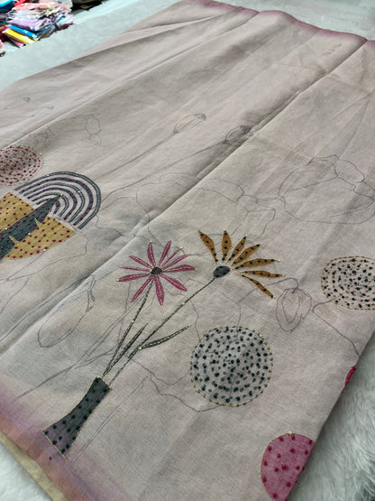 Knot Work Fancy Saree-F17