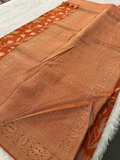 Tulips Linen Premium Saree-M13