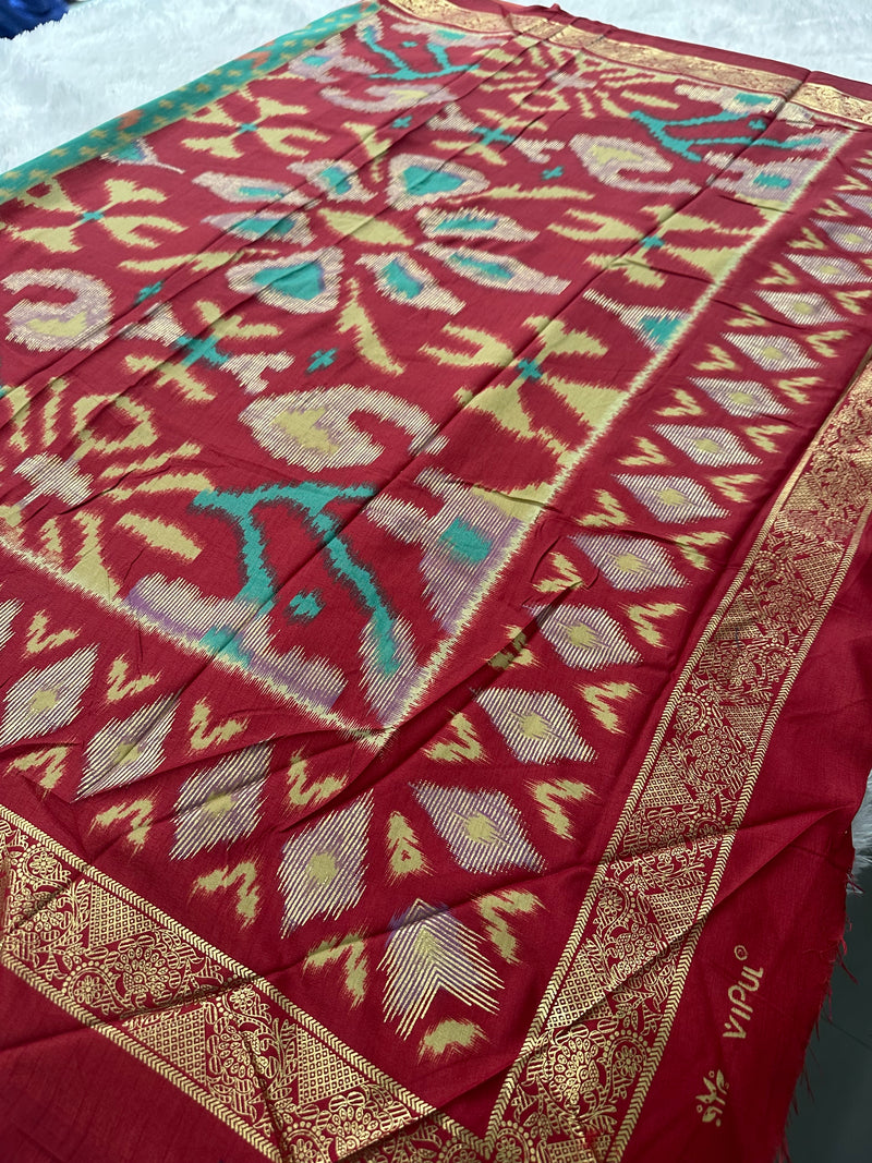 Ikkat Print Crape Chiffon-M26