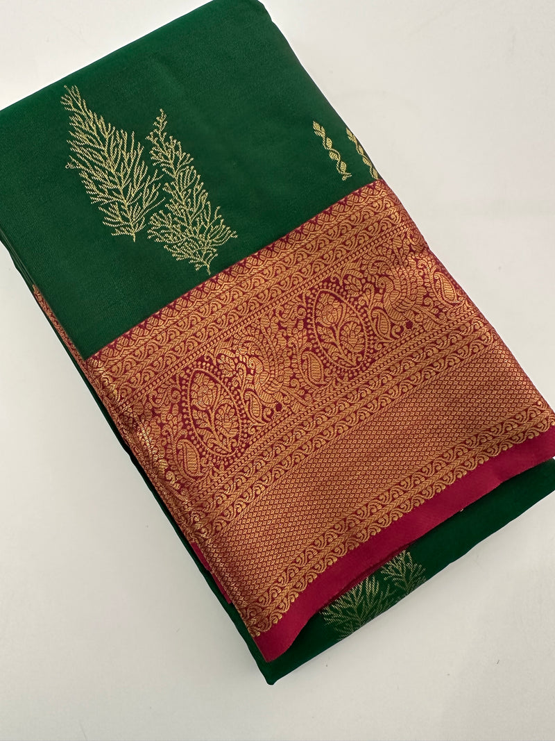 Semi Kanchi Silk Saree-J30