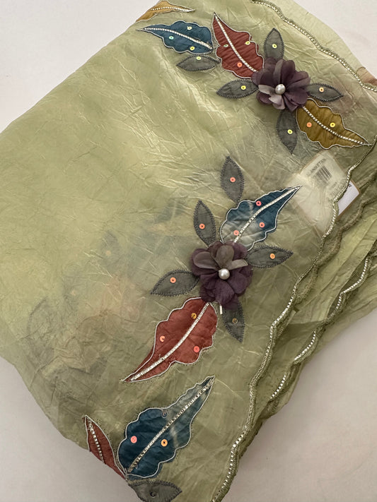 Organza Work Fancy Appliqué Work-M24