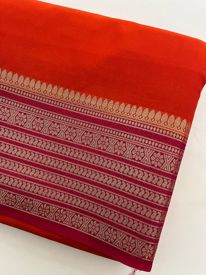 89 PREMIUM SEMI CRAPE MYSORE SILK SAREES