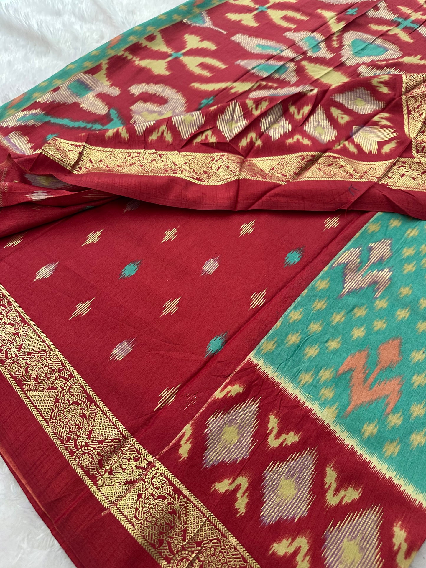 Ikkat Print Crape Chiffon-M26