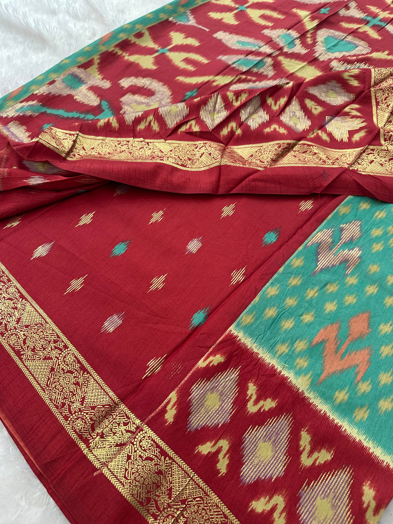 Ikkat Print Crape Chiffon-M26