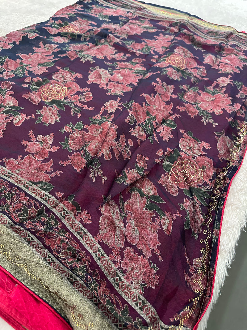 Brosso Fancy Saree New-JU10