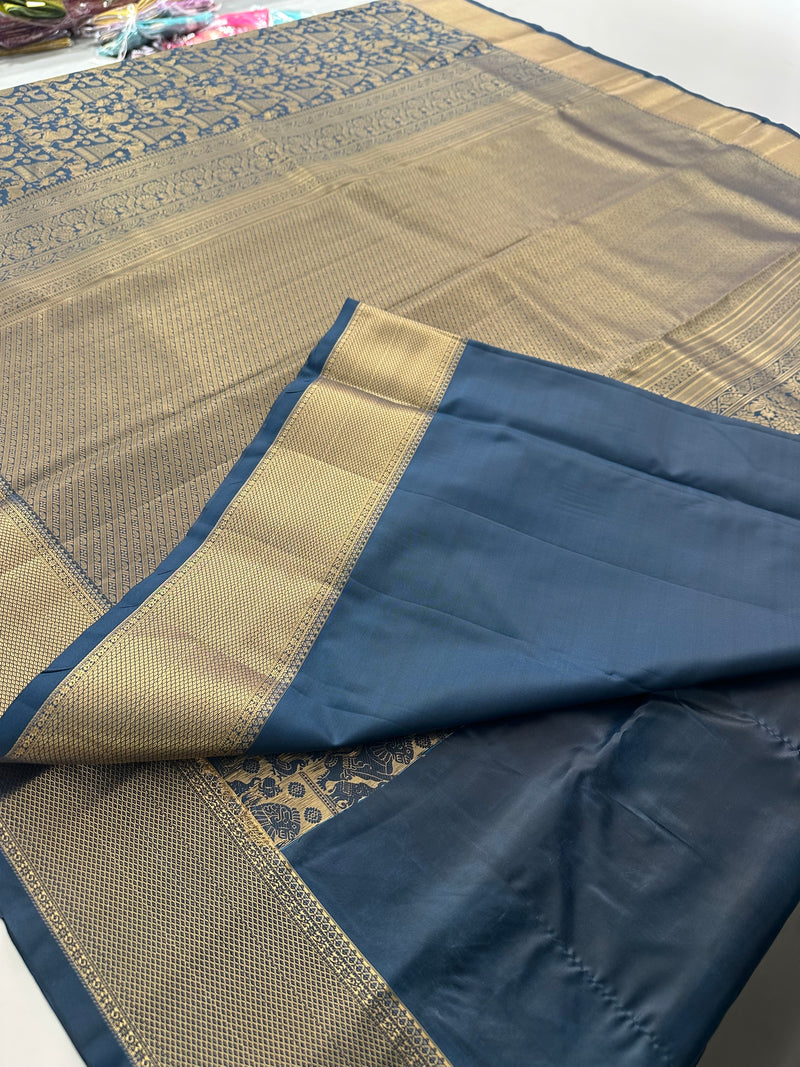 Kanchi Semi Silk Tissue Brocade-JU10