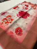 Viscose Digital Print Saree-J29