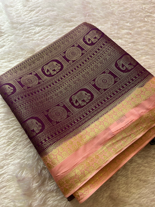 Banarasi Brocade Soft Silk