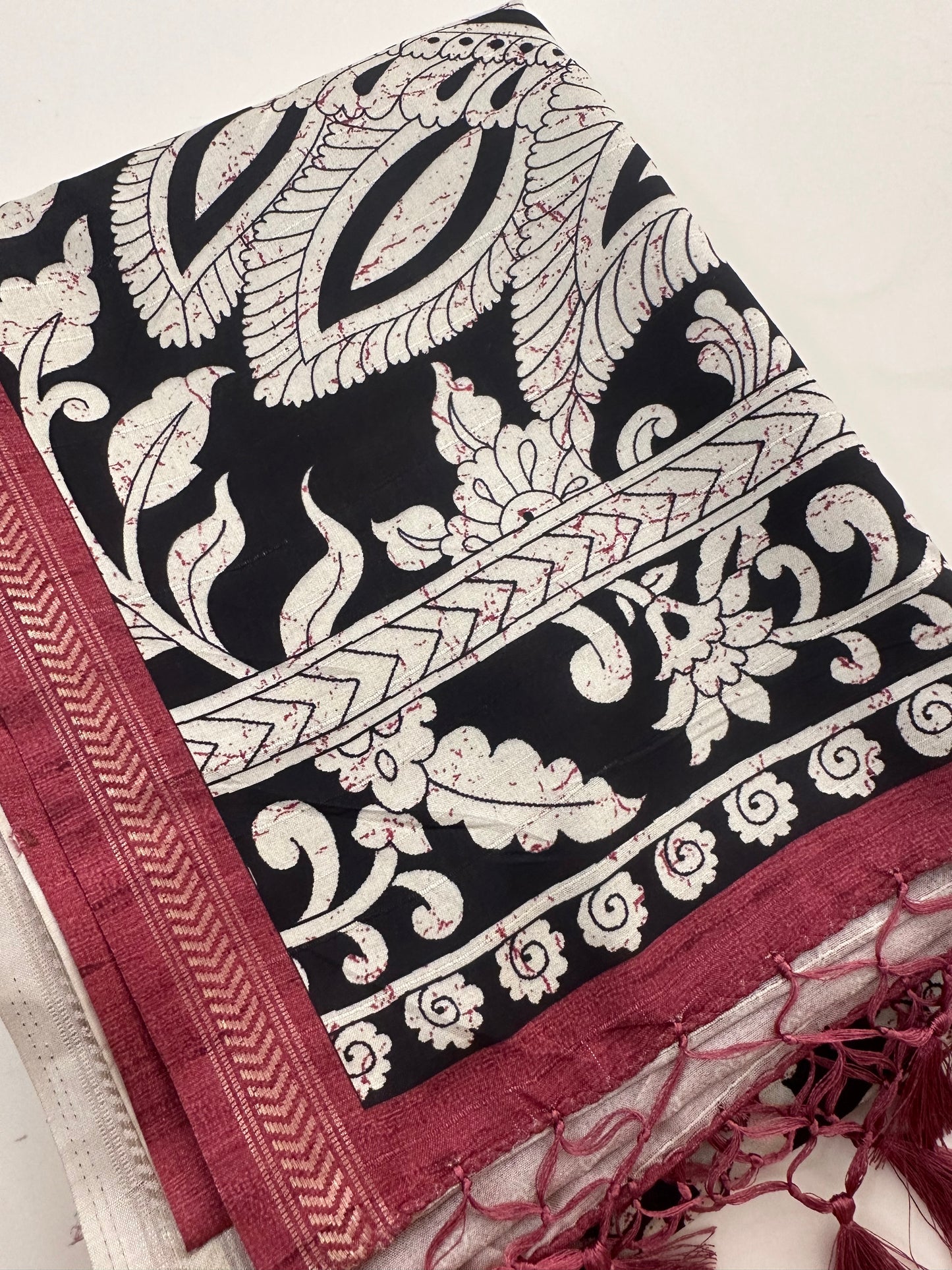 Kalamkari Tussar Printed-M26