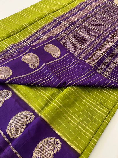 Semi Mysore silk new design