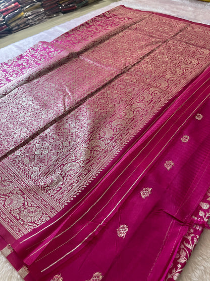 Tussar Silver Brocade